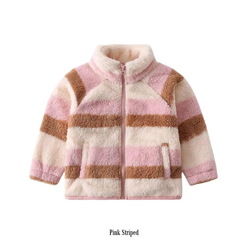 Toddler Plush Fleece Zip Jacket Winter Outerwear - Image 12