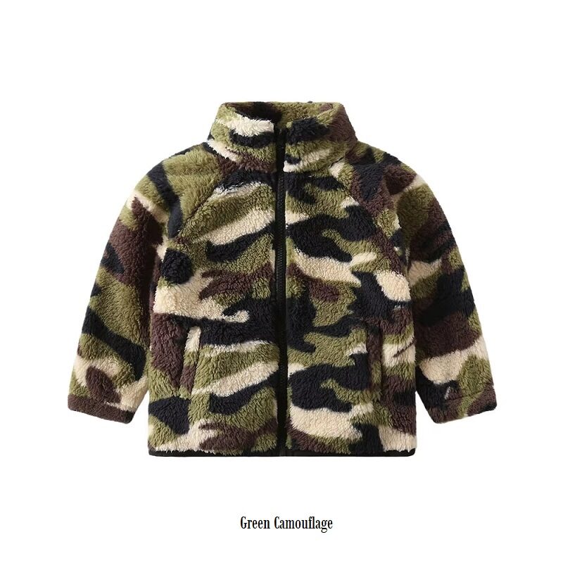 Toddler Plush Fleece Zip Jacket Winter Outerwear - Image 3