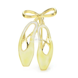 Ballerina Cute Shoe Brooch
