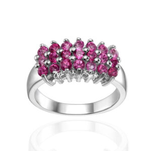 Radiant Topaz Eternity Band Ring For November