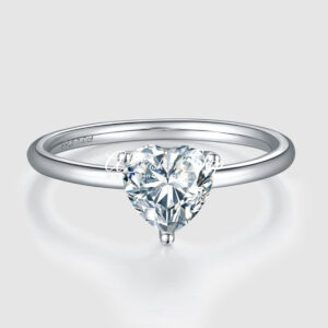 Wedding Heart Shape Diamond Moissanite Ring