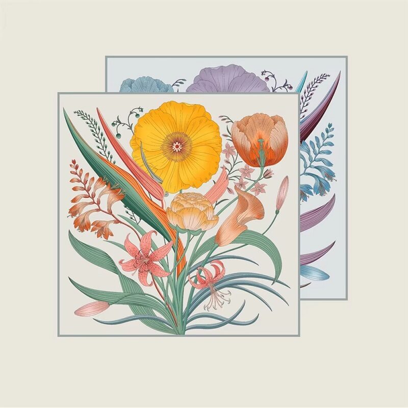 Artisan Series Botanical Reverie Silk Double-print - Image 2