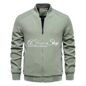 Waffle Fleece Zip-up Jacket Green Tone