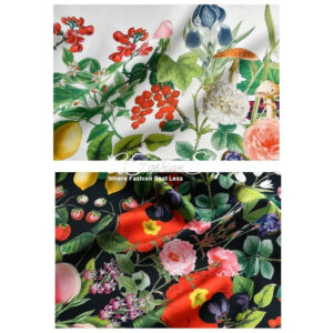 Midnight Garden Classic Silk-Inspired Statement Scarf