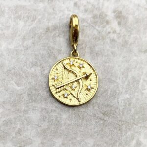 Golden Sagittarius Star Charm Gold