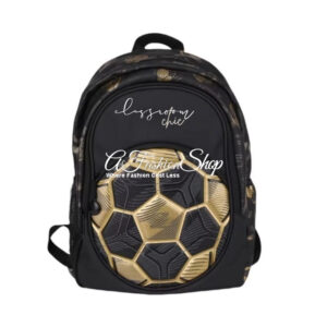 School Ready: Kid Essential Golden Football 16" School Bag