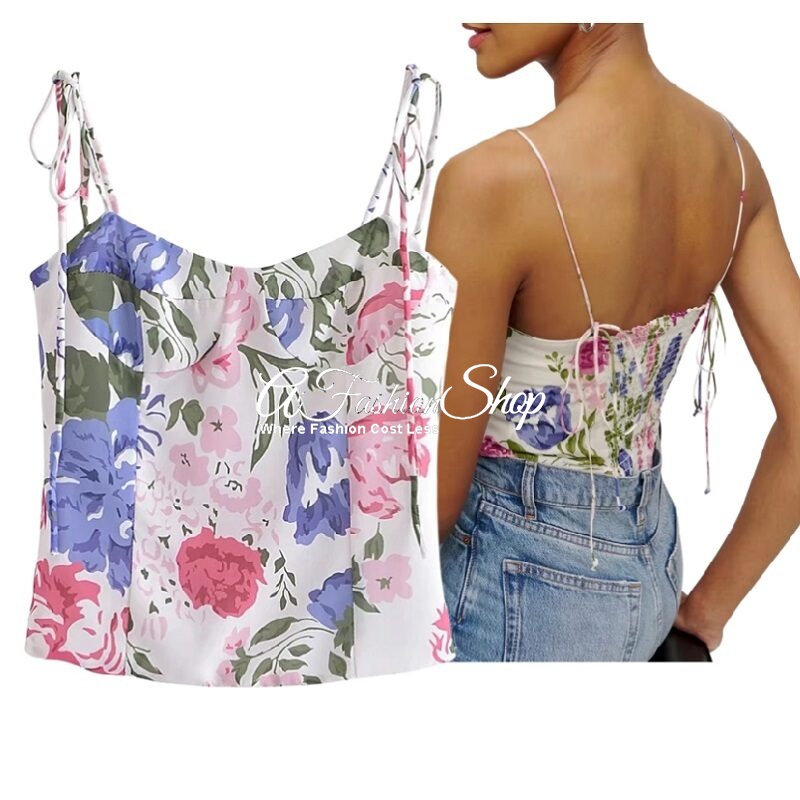 Ruffles Camis Top Floral 4 Patterns
