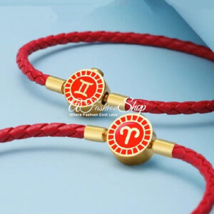 Premium Braided Red Leather Wealth Amulet