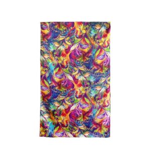 French Silk Garden Lisse Long Scarf Shawl