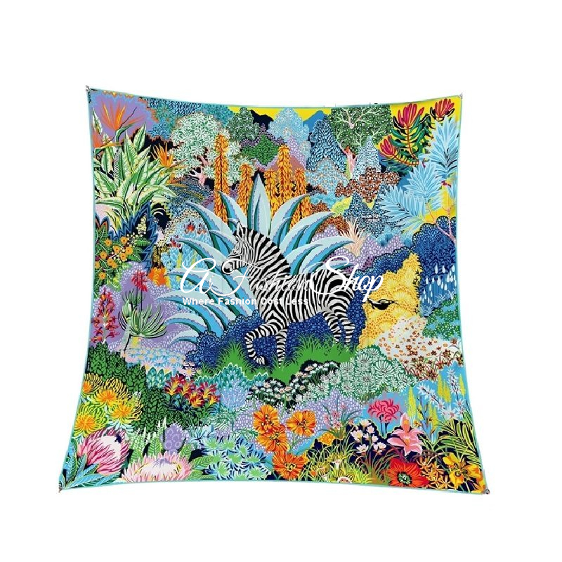 Headscarf Enchanted Safari Silk Polyester