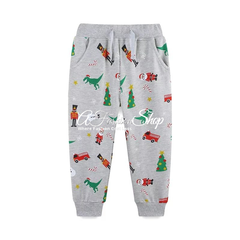 Boy’s Drawstring Joggers- Holiday Spirits