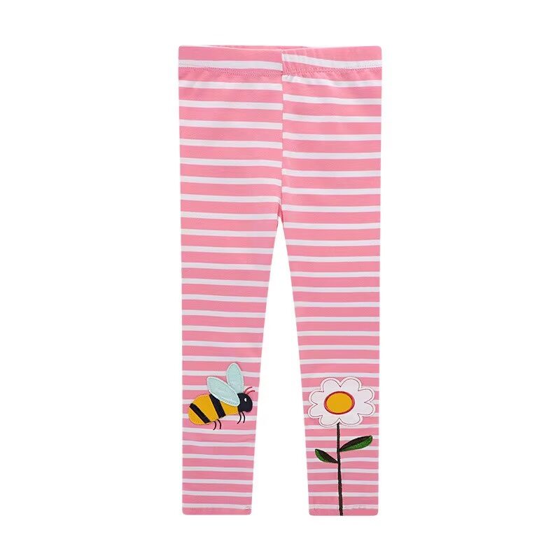 Girls Leggings Little Bloom Striped Leggings 2-7T - Image 4
