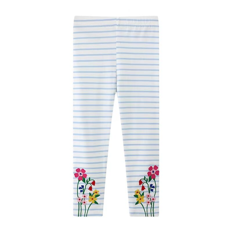 Girls Leggings Little Bloom Striped Leggings 2-7T - Image 6