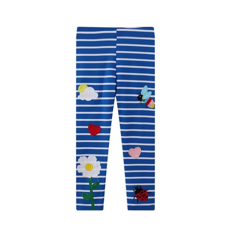Girls Leggings Little Bloom Striped Leggings 2-7T - Image 3