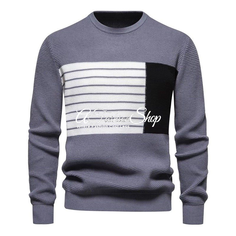 Classic Crewneck Sweater Khaki - Image 4