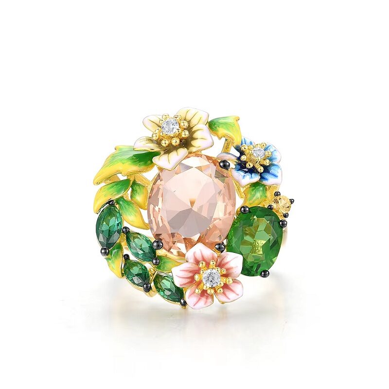 Aurora Bellezza Bloom Flower Ring - Image 2