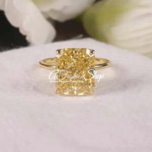 DiamondFire CZ Fancy Light Yellow Cocktail Ring
