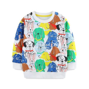 Boys' Woof Dog Printed Sweater