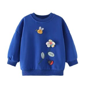 Floral Fun Blue Sweatshirt