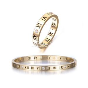 Stunning Diaz Roman Numeral Gold Set