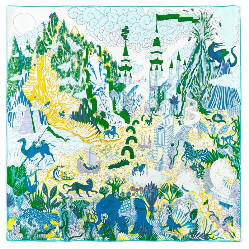 Heritage Majestic Forest Silk Twill Scarf