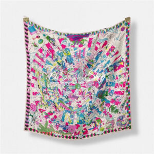Carnival Silk Scarf Square Headscarf