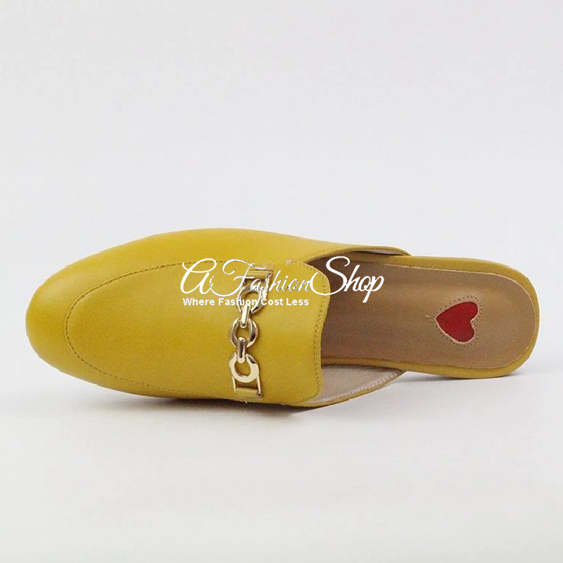 Linnie Mule Women Open-Back Loafer Yellow - Image 2