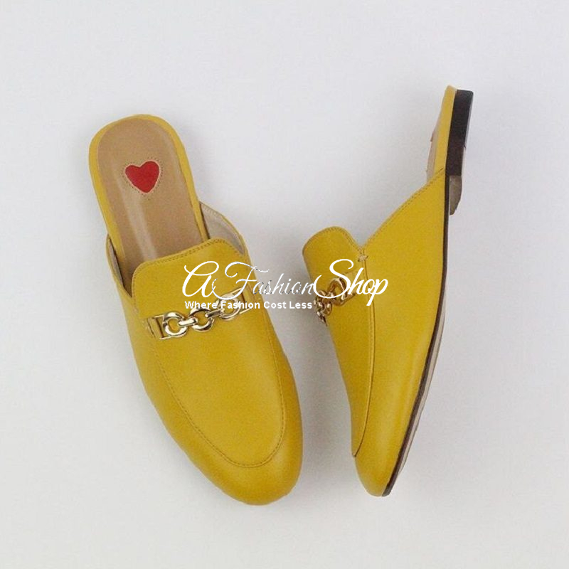 Linnie Mule Women Open-Back Loafer Yellow - Image 3