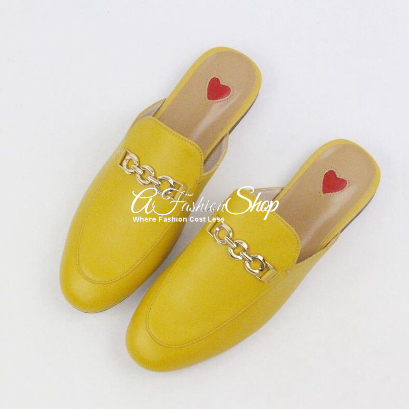 Linnie Mule Women Open-Back Loafer Yellow - Image 4