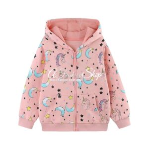 Girl's Hoodies Unicorn Dreams Color Pink