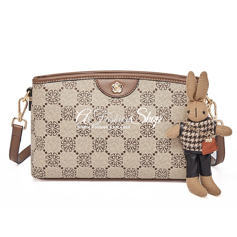 Doll Keychain Monogram Messenger Bag