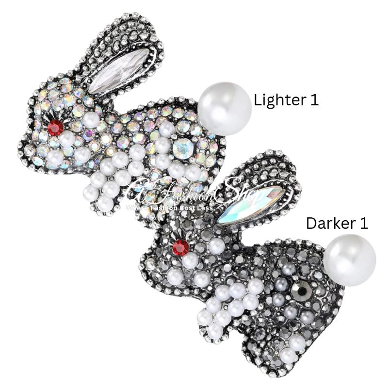 Animal Brooch Cottontail Crystal Brooch - Image 5
