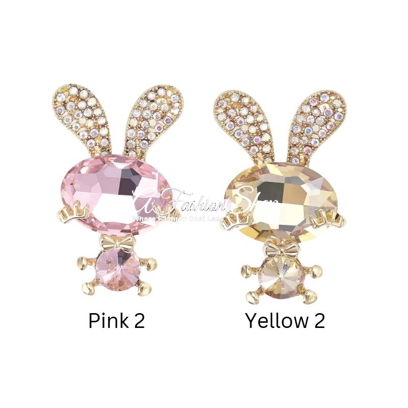 Animal Brooch Cottontail Crystal Brooch - Image 6