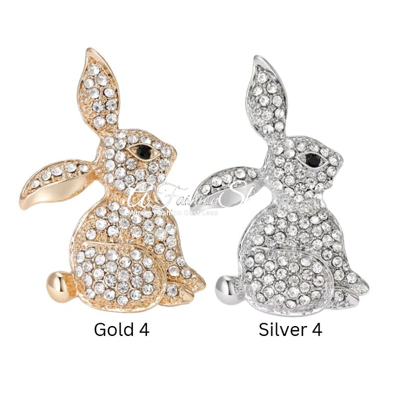 Animal Brooch Cottontail Crystal Brooch - Image 8