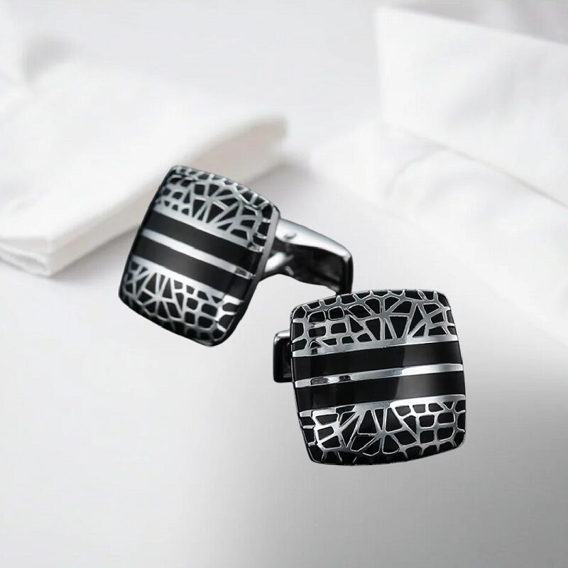 Wedding French Shirt Cufflink Leopard Print