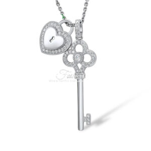 Promise Heart Lock N' Drop Key Pendant ONLY