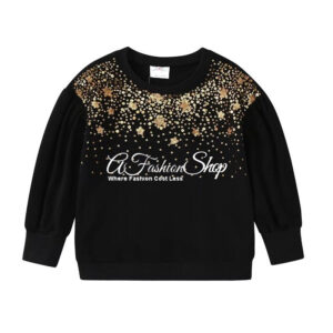 TinyTrendsetters Gold Sequin Sweatshirt