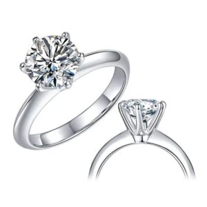 Everlasting Glow 2Ct 'Tiffany' Style Solitaire Ring