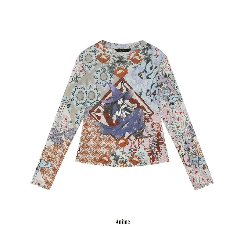 Vintage Patchwork Long Sleeve T-Shirt - Image 4
