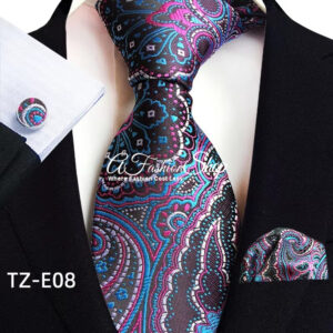 Artisan Paisleys Intricate Floral Print Dress - Pink Tie