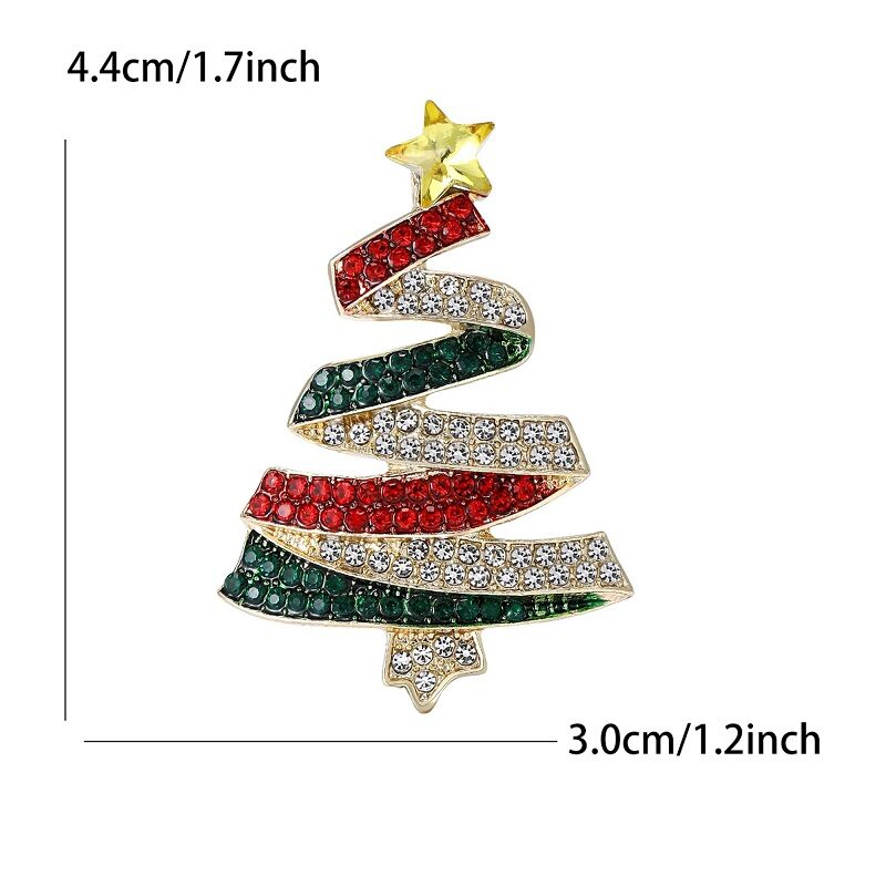 Christmas Brooch Holiday Tree Cheer - Image 2