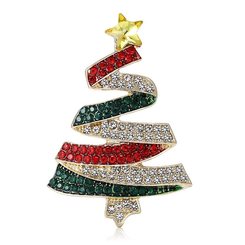 Christmas Brooch Holiday Tree Cheer