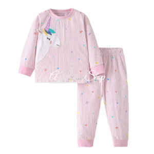 Girl's Star Unicorn Cable Knit Two-Piece Set