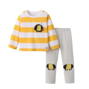Sunny Striped Top Pants Two-Piece Set
