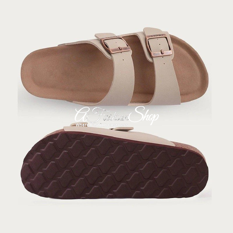 Coastal Classic Dual-Strap Comfort Slide - PVC Brown - Image 4