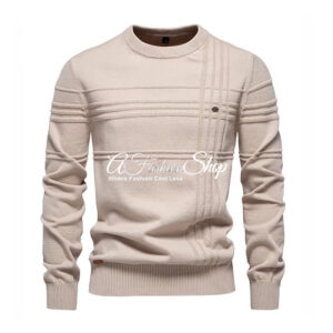 Men's Cotton Crewneck Warm Sweater
