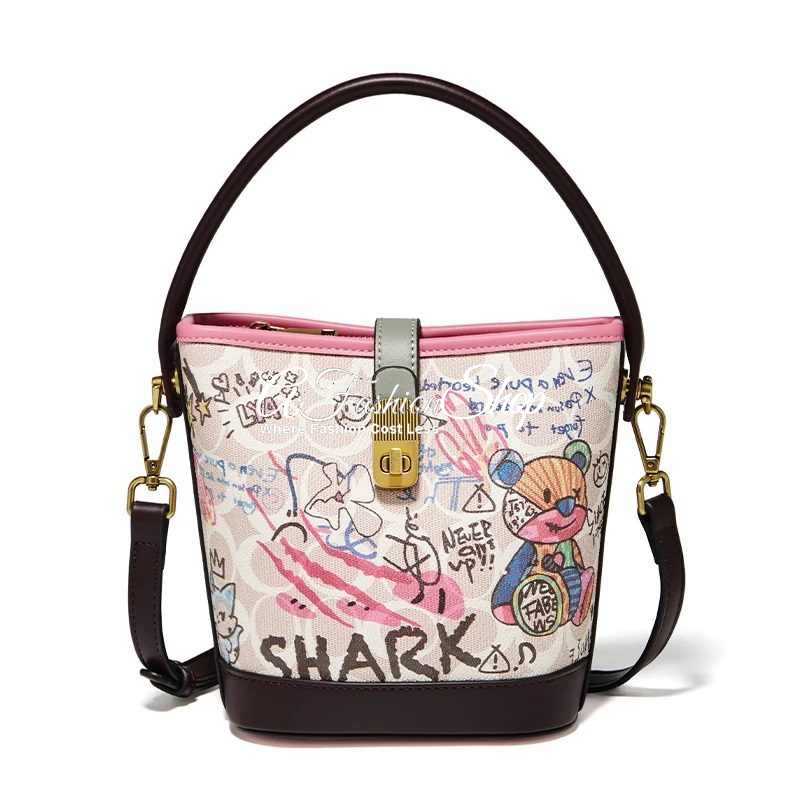 Teddy Graffiti With Long Strap Crossbody - Image 2