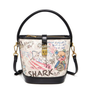 Teddy Graffiti With Long Strap Crossbody