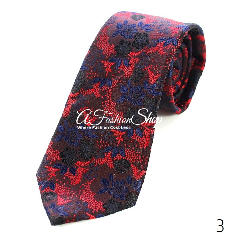 Artisan Paisleys Intricate Floral Print Dress - Blue Tie - Image 4