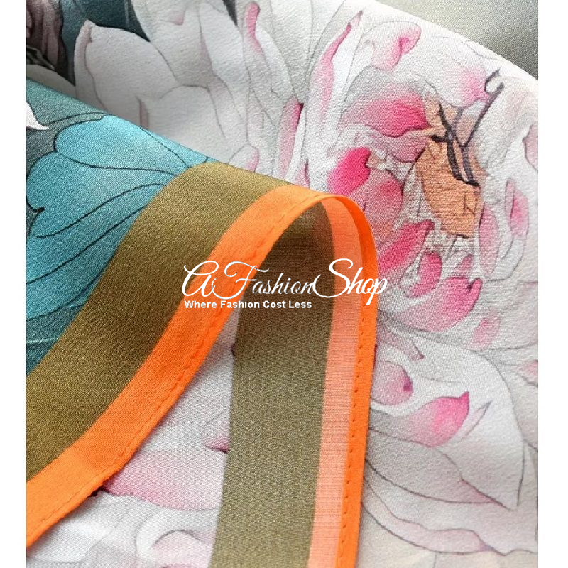 Artisan Series Botanical Reverie Silk Double-print - Image 7